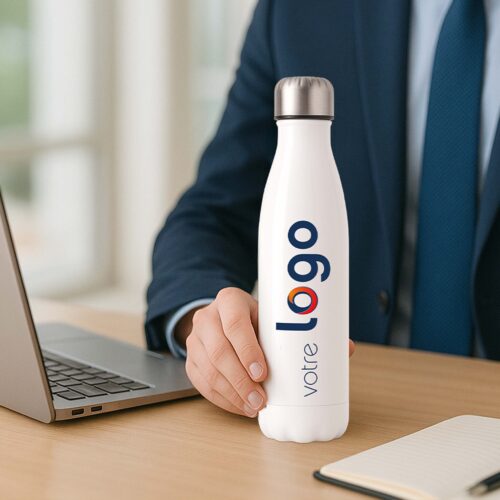 Bouteille Isotherme - Votre logo <br> <strong>  500 ml </strong> – Image 2