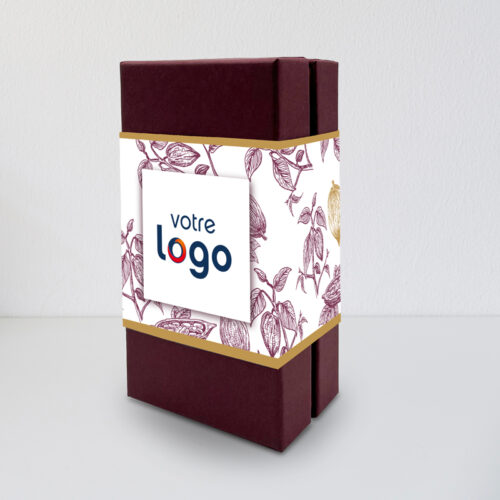 Boite de chocolats personnalisée - Avec logo - Design fleur de cacao – Image 2
