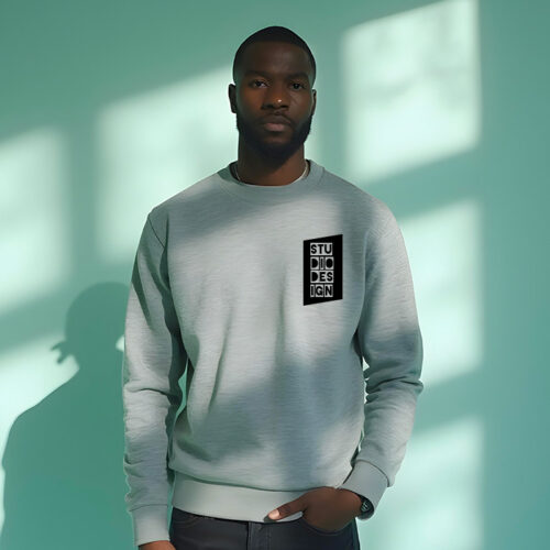 Sweat-shirt personnalisé mixte - Gris – Image 2