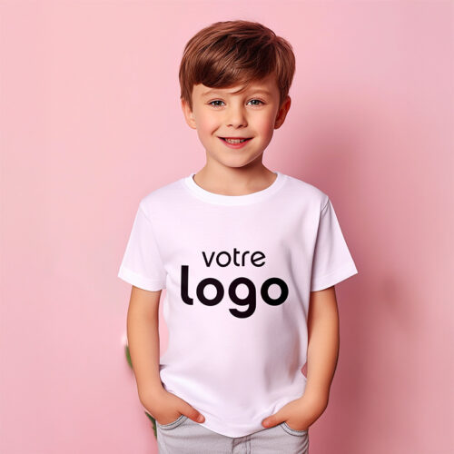 T-shirt enfant mixte Roly® – Blanc recto verso