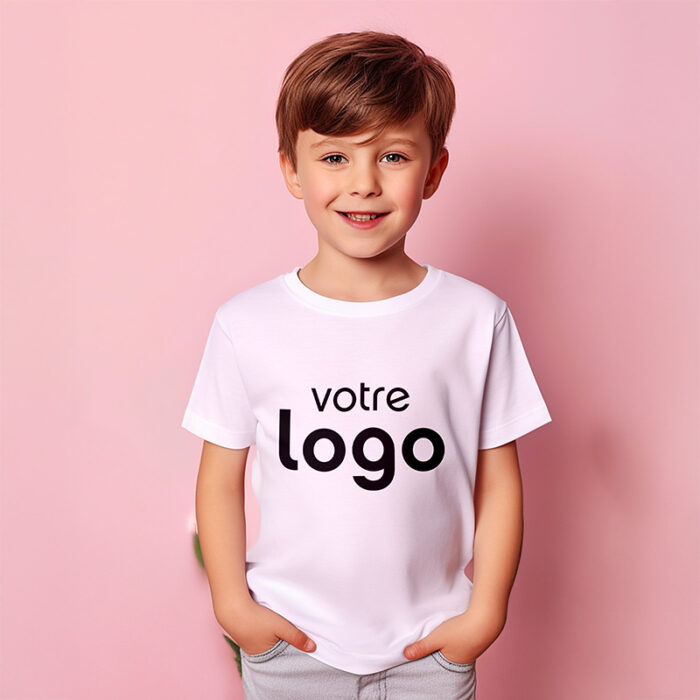 T-shirt enfant mixte Roly® – Blanc recto verso