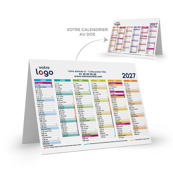 Calendrier Chevalet A4